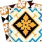 Homeroots 4" x 4" Snowflake and Diamond Peel and Stick Removable Tiles 400489 - alternate 5