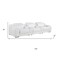 Homeroots 129" White Italian Leather Reclining USB Sofa 632869 - alternate 5