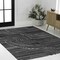 Jonathan Y Hallie High-Low Minimalist Curve Geometric Black/White 8 ft. x 10 ft. Area Rug SCN100F-8 - alternate 5
