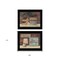 Homeroots Set Of Two Hot Bath or Clean Towels 2 Black Framed Print Bathroom Wall Art, 2PK 406672 - alternate 2