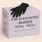 Approved Vendor Disposable Gloves, 4 mil Palm, Nitrile, Powder-Free, S, 10 PK, Black BLK4MILBNitrileSC - alternate 1