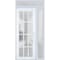 Vdomdoors Front Exterior Prehung FiberGlass Door Frosted Glass / Manux 8312 White Silk / Sidelight and Transo MANUX8312EXD-WS-W36+14 x H80+14-LH - alternate 4