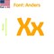 Aacc Self-Adhesive Vinyl Letter: x, Scale: 1 in. Color: Orange Font: Anders by AACC-Anders-lx-Orange-I1x1 - alternate 1