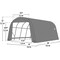 Shelterlogic ShelterCoat 15 x 28 x 12 ft Green Wind And Snow Rated Garage Round 95334 - alternate 8