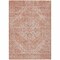 Homeroots 5' X 8' Coral And Pink Oriental Washable Indoor Outdoor Area Rug 603804 - alternate 8