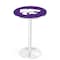 Holland Bar Stool Co 42" Chrome Kansas State Pub Table, 36" dia. Top L214C4236KnsasS - alternate 1
