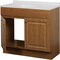 Zenith Zenna Home Oak 36'' Wx35'' Hx18''D Vanity with Wht Cultured Marble Top RBC36KK - alternate 1