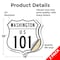 Signmission Washington Route Marker Shield Sign Us 1, 18 inch X 18 inch, Vinyl Decal, 2PK SHI-D-2PACK-18-475 - alternate 4