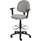 Boss Drafting Stool (B315-Gy) W/Footring And Adjustable Arms B1616-GY - alternate 1