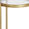 Homeroots 20" Brass And Clear Glass And Steel Round End Table 543820 - alternate 7