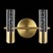 Jonathan Y Bolha 10.75" 2-Light Minimalist Modern Bubble Acrylic/Iron Integrated LED Vanity Light, Brass Gold JYL7223B - alternate 11