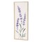 Homeroots 32" X 12" Natural White And Lavender Floral Wood Framed Art 634060 - alternate 5