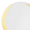 Smarty Had A Party 7.5" White with Gold Moonlight Round Disposable Plastic Appetizer/Salad Plates (120 Plates), 120PK 967WHG-CASE - alternate 8