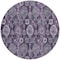 Homeroots 8' Eggplant Purple And Lavender Round Damask Washable Indoor Outdoor Area Rug 588162 - alternate 7