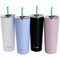 Mr. Coffee Java Quest 4 Pc 23 oz Stainless Steel Tumbler Set with Lids and Straws in Assorted Colors 134034.01 - alternate 1