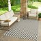 Homeroots 5' X 7' Black and White Geometric Distressed Indoor Outdoor Area Rug 558810 - alternate 8