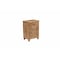 Homeroots 22" Brown Solid Wood Distressed Carved Floral One Drawer Nightstand 720642 - alternate 8