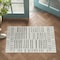 Homeroots 3' X 5' Cream and Beige Abstract Distressed Indoor Outdoor Area Rug 558773 - alternate 5