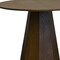 Homeroots 39" Walnut Brown Wood Faceted Pedestal Round Top Dining Table 716286 - alternate 4