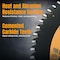 Powertec 7-1/4 Inch Circular Saw Blade, 60T, 5/8" Arbor, Thin Kerf Carbide Tipped Wood Cutting Blade, 2PK 14016-P2 - alternate 4