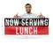 Signmission Now Serving Lunch, 18 Inch x 48 Inch, Vinyl Banner B-30765 - alternate 5