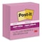 Post-It Pads in Energy Boost Colors, 3" x 3", Tropical Pink, 90 Sheets/Pad, 5PK 654-5SSNP - alternate 1