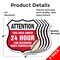 Signmission 24 Hour Surveillance Shield Sign Attenti, 4 inch X 4 inch, Vinyl Decal, 5PK SHI-D-5PACK-4-353 - alternate 5