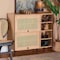 Baxton Studio Malcolm Mid-Century Modern Oak Brown Wood Shoe Cabinet with Flipper Doors 252-14024-ZORO - alternate 8