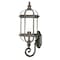 Homeroots Antique Brown Cylindrical Lantern Wall Light 398597 - alternate 1