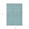 Homeroots 3' X 5' Teal Blue And Gray Geometric Washable Indoor Outdoor Area Rug 595601 - alternate 6