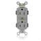 Leviton Straight Blade Receptacle, 5-15R, 15 A, 125V AC, Flush Mount, Self-Grounded M5262-2SG - alternate 1