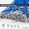 Kable Kontrol Non Insulated Copper Butted Seam Ring Terminal, 16-14 AWG, Stud Size # 6, 100 Pcs, 100PK RTNI-1614-6 - alternate 4