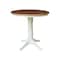 Whitewood Industries Rectangular Extension Dining Table W/ 4 Counter Height Stools, 36 in W, 30.1 in L, 48 in H, 5 K79-36RXT-27-S402-4 - alternate 2