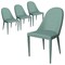 Leisuremod Seville Modern Leather Dining Side Chair with Iron Legs in Green, 4PK SC48G4 - alternate 1