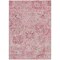Homeroots 3' X 5' Pink And Gray Damask Washable Indoor Outdoor Area Rug 603779 - alternate 8