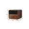 Homeroots 12" Chestnut Solid Wood One Drawer Floating Nightstand 722558 - alternate 4