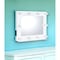 Homeroots 26" White Metal Framed Mounted Accent Mirror 485930 - alternate 4