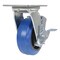 Vestil Elastic Rubber Swivel With Brake Caster 5 In. Diameter x 2 In. Width 550 lb Blue/Black CST-BB-5X2ER-SWB - alternate 1