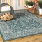 Jonathan Y Palazzo Vine and Border Textured Weave Teal/Gray 3 ft. x 5 ft. Indoor/Outdoor Area Rug SMB103B-3 - alternate 8