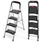 Wrightmaster 4.2 ft. Metal Folding Step Ladder, 9 ft. Reach, with Tool Holder, 800 lbs. Load Capacity ZOR-WK29-4-DF - alternate 1
