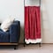 Homeroots 52" X 67" Red and White Woven Wool Blend Throw Blanket 529168 - alternate 5