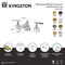 Kingston Brass Widespread Bathroom Faucet with Brass Pop-Up, Matte Black KZ4460CML - alternate 2