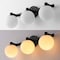 Jonathan Y Modernist Globe 24" 3-Light Metal/Frosted Glass Modern Contemporary LED Vanity, Black JYL3542B - alternate 8