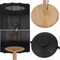 Jonathan Y Maryna 59.5 in. Minimalist Modern Teahouse Wood w/Ribbed Cocoon Pumpkin Shade LED Floor Lamp, Black/L JYL4200C - alternate 8