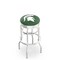 Holland Bar Stool Co 30" Chrome 2-Ring Michigan State Swivel Bar Stool, Accent Ring L7C3C30MichSt - alternate 1