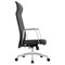 Leisuremod Aleen High-Back Office Chair in Upholstered Leather and Iron Frame with Swivel and Tilt, Black AOT19BLL - alternate 7