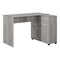 Homeroots 46" Gray Wood L Shape Computer Desk 489904 - alternate 1