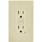 Leviton SmartlockPro Self-Test 15A Ivory Residential Grade Rounded Corner 5-15R GFCI Outlet, 3PK M21-GFNT1-03I - alternate 7