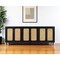 Homeroots 94in Black Distressed Solid Wood Sideboard with Six Doors 606295 - alternate 8