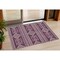 Homeroots 3' X 5' Eggplant And Ivory Southwestern Washable Indoor Outdoor Area Rug 593666 - alternate 1